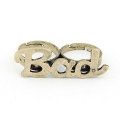 Nouvelle conception Bad Letter Rings Deux anneaux de doigts Bijoux FR64